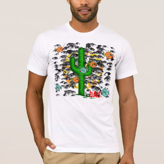 Camisa del cactus del ojo de pescados