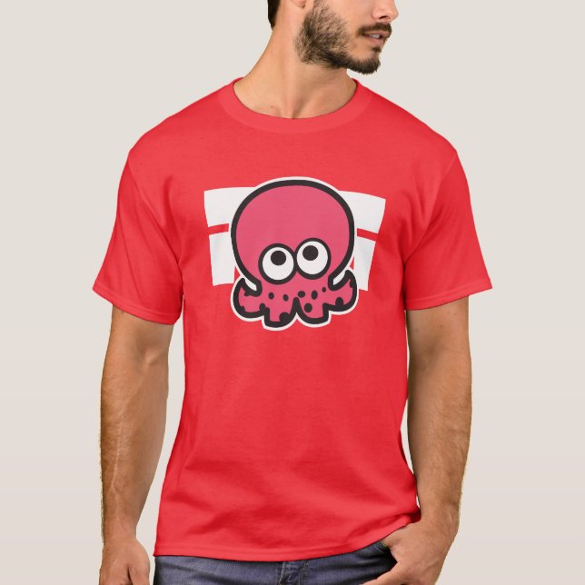 Camisa del calamar de Splatoon con del diseño la (Anverso)