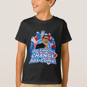 Camisa del CAMBIO de Obama de los niños "hora