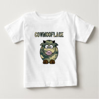 camisa del camuflaje del retruécano de la vaca del