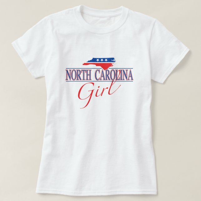 Camisa del chica de Carolina del Norte (Diseño del anverso)