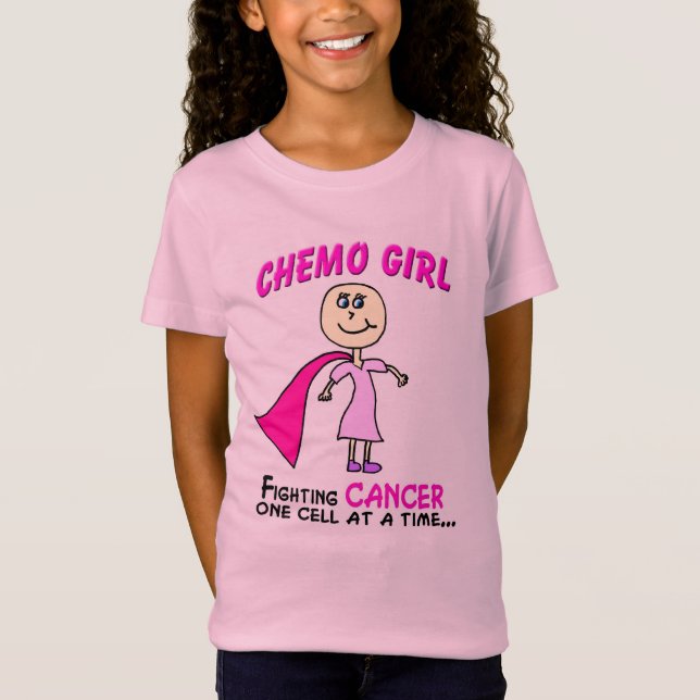 Camisa del chica de Chemo del cáncer de la niñez (Anverso)