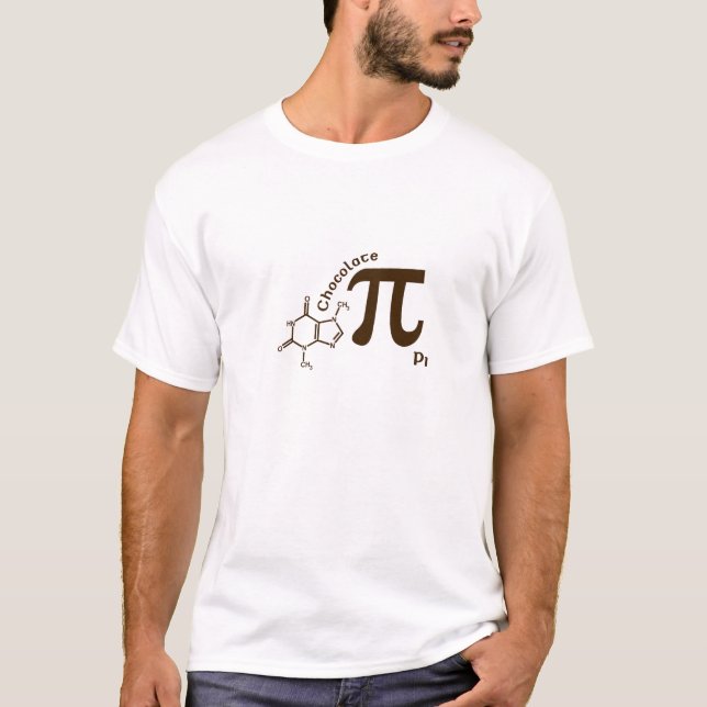 Camisa del chocolate pi del día del pi (Anverso)