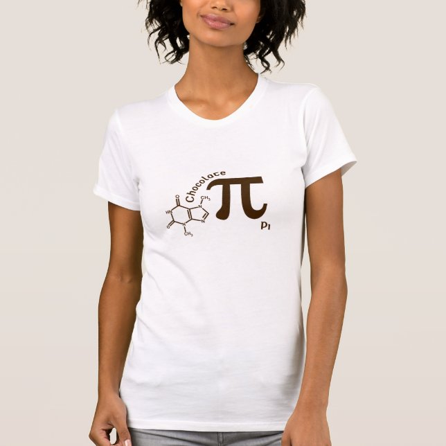 Camisa del chocolate pi del día del pi (Anverso)