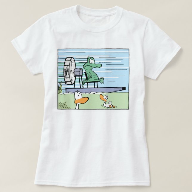 Camisa del cocodrilo del dibujo animado de las (Diseño del anverso)