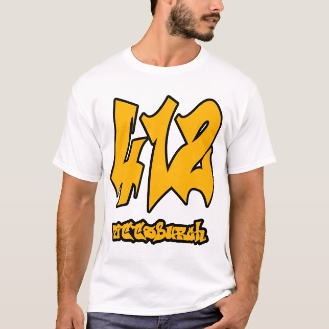 Camisa del código de área de Pittsburgh 412 - (Anverso)