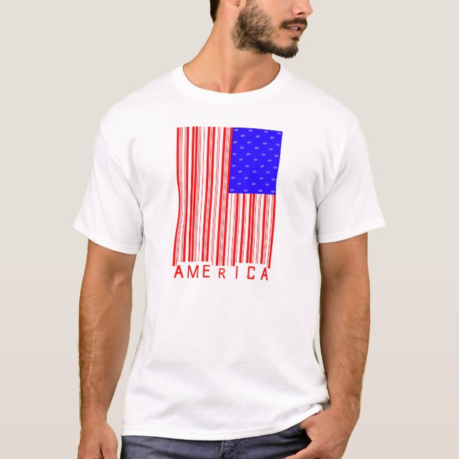 Camisa del código de barras de América (Anverso)