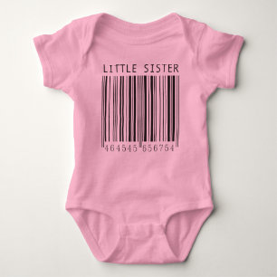 Camisa del código de barras de la pequeña hermana