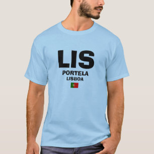 Camisa del código del aeropuerto del LIS Lisboa