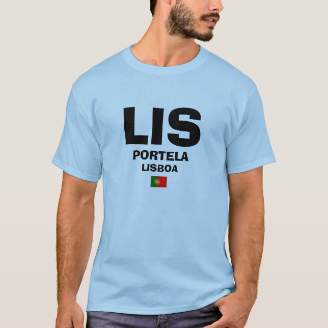 Camisa del código del aeropuerto del LIS Lisboa (Anverso)