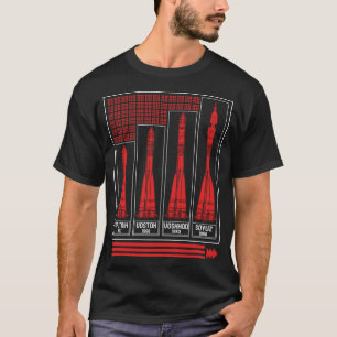 Camisa del comunismo, cohete espacial Soyuz Rusia