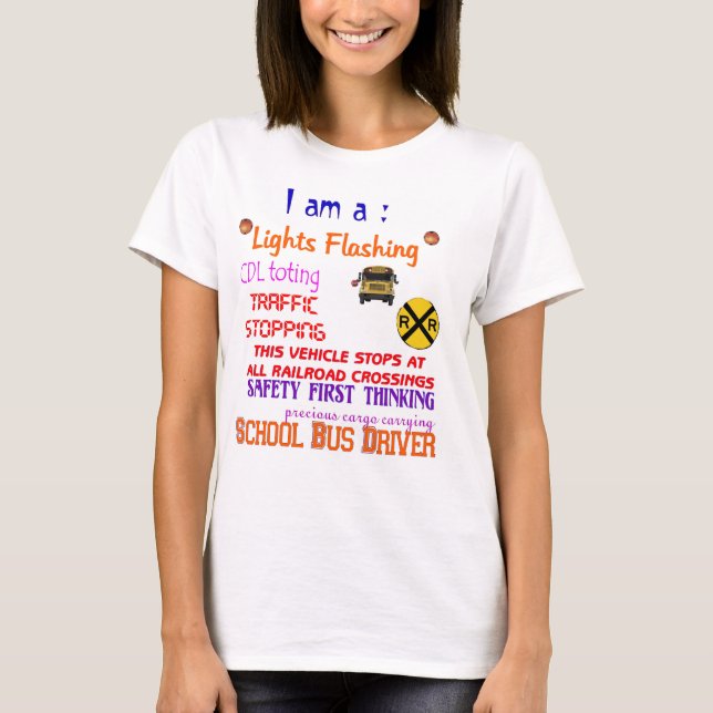 camisa del conductor del autobús escolar (Anverso)