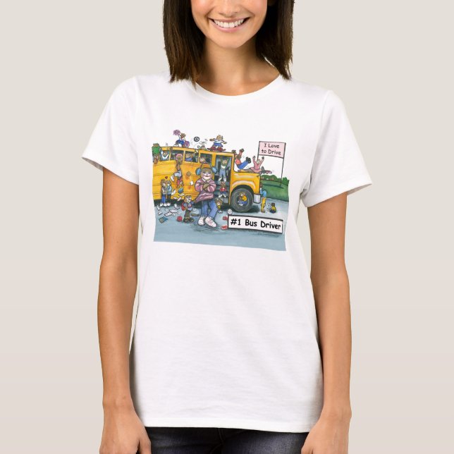 Camisa del conductor del autobús escolar (Anverso)