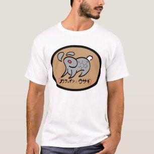 Camisa del conejo del cafeína - logotipo grande
