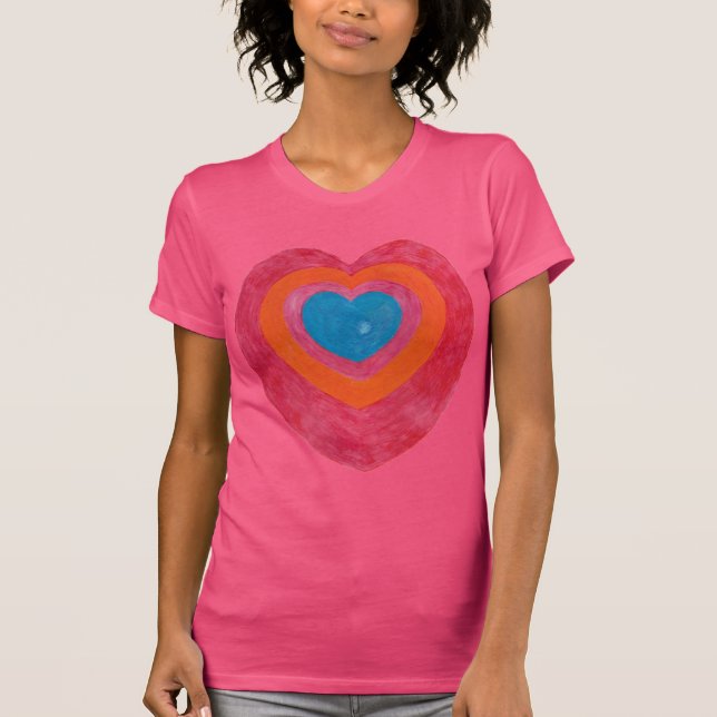 Camisa del Corazón Colorida (Anverso)