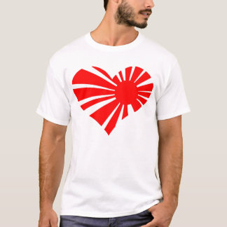 Camisa del corazón de Japón