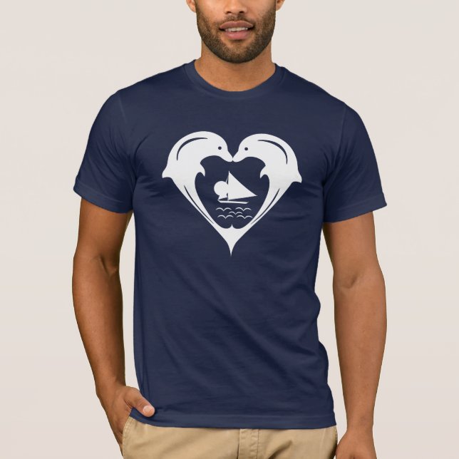 Camisa del corazón de los delfínes (Anverso)