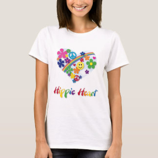 Camisa del corazón del Hippie