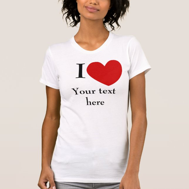 Camisa del corazón del I de las mujeres (Anverso)