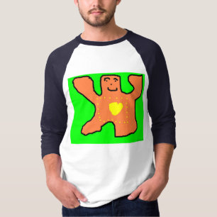 Camisa del corazón del oso