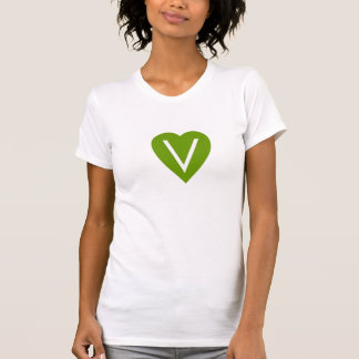 Camisa del corazón del vegano