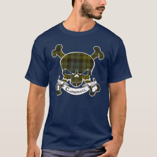 Camisa del cráneo del tartán de Campbell