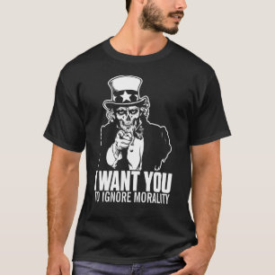Camisa del cráneo del tío Sam