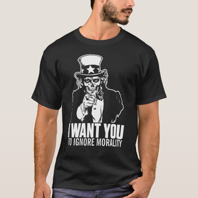 Camisa del cráneo del tío Sam (Anverso)