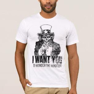 Camisa del cráneo del tío Sam