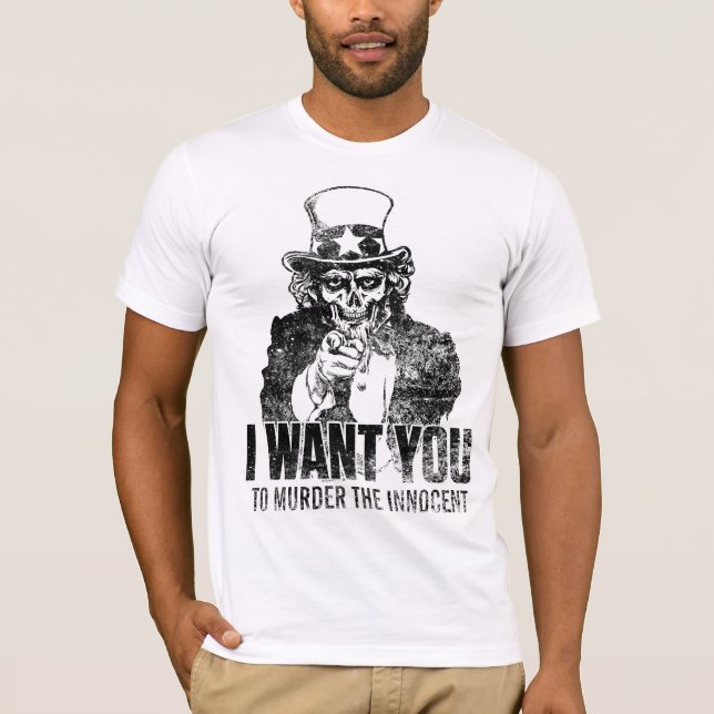 Camisa del cráneo del tío Sam (Anverso)
