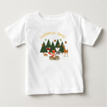 Camisa del cumpleaños de los animales del bosque