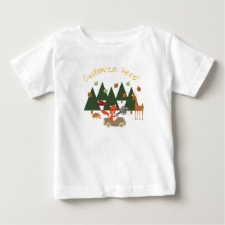 Camisa del cumpleaños de los animales del bosque