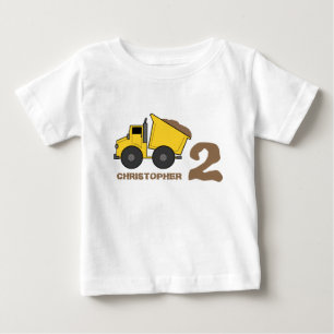 Camisa del cumpleaños del camión volquete