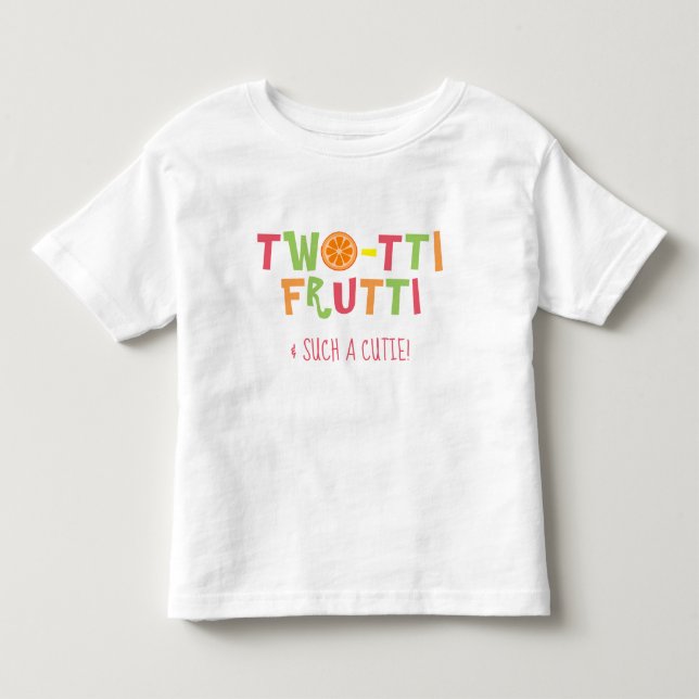 Camisa del cumpleaños del niño de Two-tti Frutti (Anverso)
