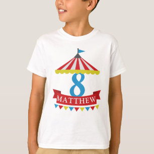 Camisa del cumpleaños del tema del circo -