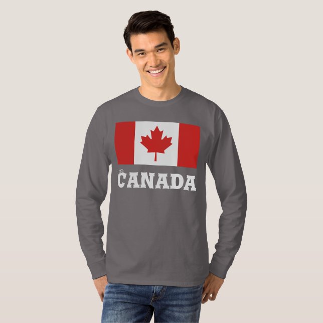 Camisa del Día de Canadá personalizado (Anverso completo)