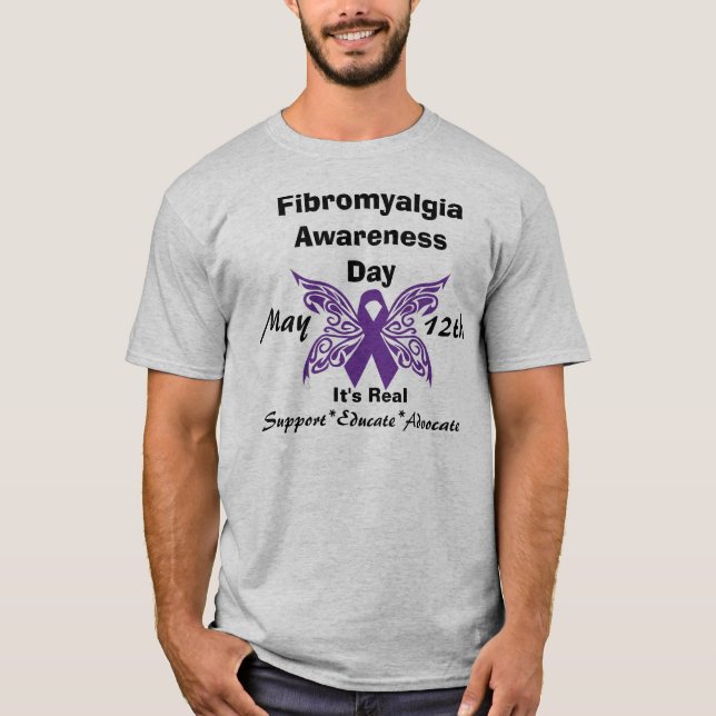 Camisa del día de la conciencia del Fibromyalgia - (Anverso)
