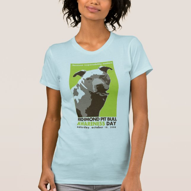 camisa del día de la conciencia del pitbull (Anverso)