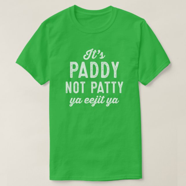Camisa del día de Patty St Patrick del arroz no (Diseño del anverso)