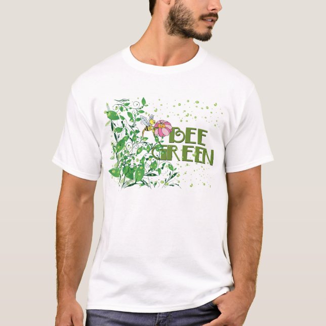 Camisa del Día del Eco Verde de la Tierra de Bee (Anverso)