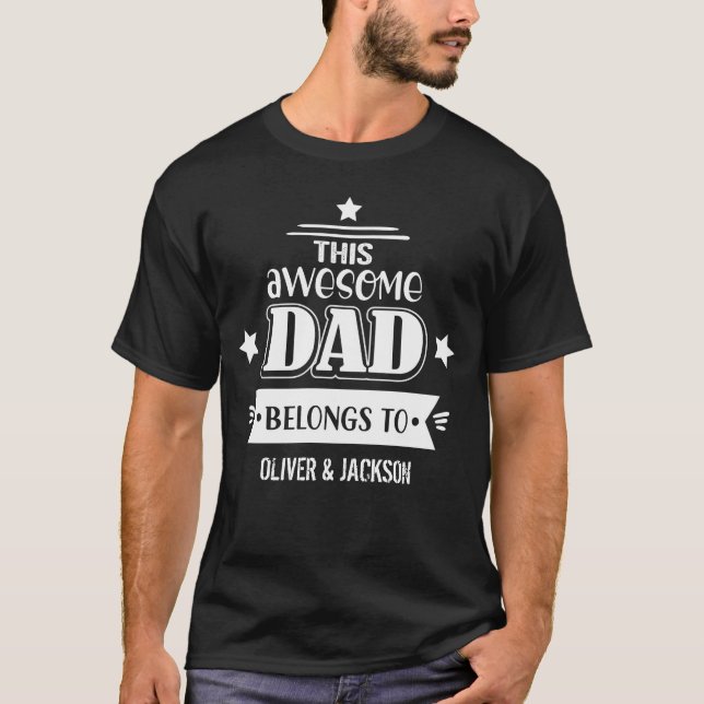 Camisa del Día del Padre - Este papá maravilloso p (Anverso)