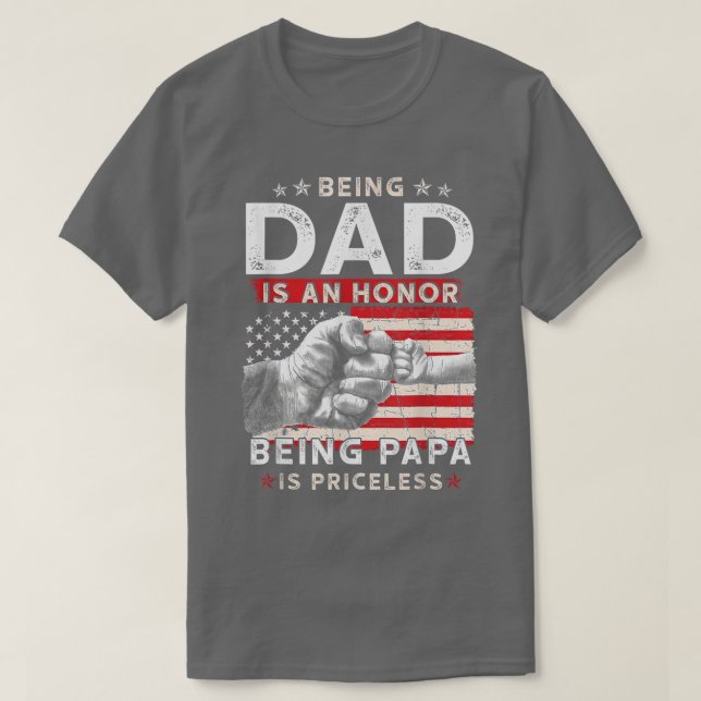 Camisa Del Día Del Padres Para El Papá Un Honor Se (Diseño del anverso)