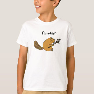Camisa del dibujo animado del castor impaciente AA