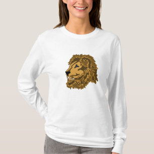 Camisa del dibujo animado del león del HACHA