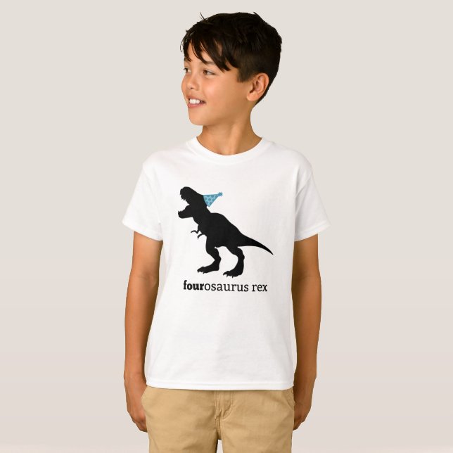 camisa del dinosaurio de la familia del rex del (Anverso completo)