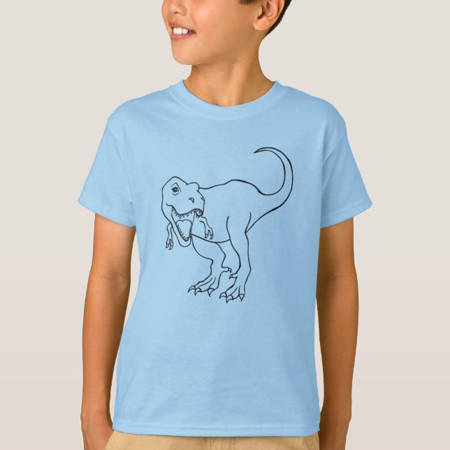 Camisa del dinosaurio de Rex del Tyrannosaurus (Anverso)