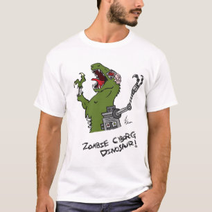 Camisa del dinosaurio del Cyborg del zombi
