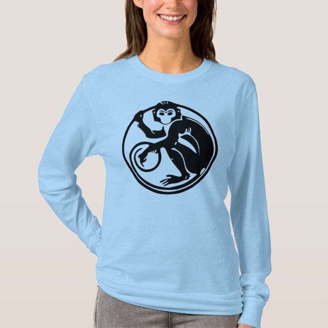 Camisa del diseño del mono (Anverso)