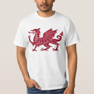 Camisa del dragón Y Ddraig Goch Galés