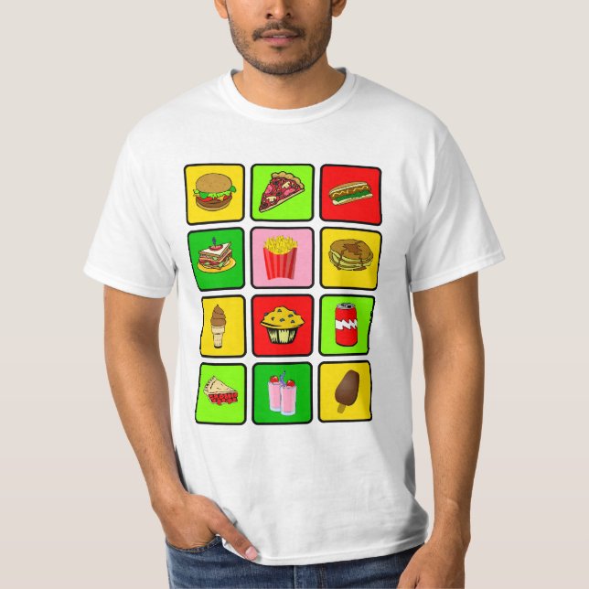Camisa del drogadicto de los alimentos de (Anverso)